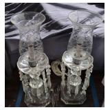 Crystal Luster Hanging Prism Electrified Lamps