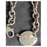 Tiffany Sterling Silver 16.5 Necklace 36.3 Dwt