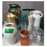 Decorative Vases. Lenox, Colored Glass, Ceramic