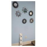 6 Decorative Wall Mirrors, Nautical Seashell