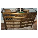 Beveled Mirror Dresser 61x21x36'