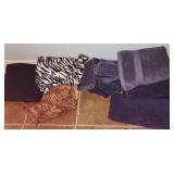 Towels And Blankets. In The Basement