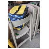 3 Suncast Vinyl Folding Chairs, Coastal