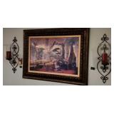 Green House Atrium Print 48x36',  And Sconces