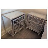 Modernist Mirrored Nightstands. Convenience