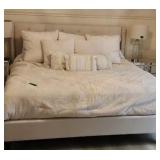 Modern Tufted Back King Size Bed