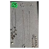 Sterling Silver Necklaces, Bracelet, Single