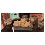 Wooden Crate Tray, Sea Shells, Bases, Wooden