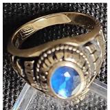 10k Gold Milford High School Class Ring 1989 4.2