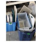 Totes And Lids Mix Match. In The Garage