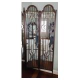 4 Panel Mirrored Floor Screen. Frank Lloyd W