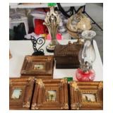Decorative Wall Art, Metal Globe, Oil Lamp Etc