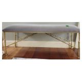 Designer Faux Bamboo Base Bench