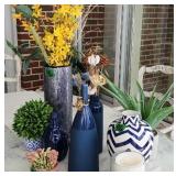 Decorator Decorative Vases. Table Runner.