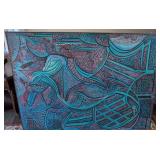 Acrylic On Canvas Abstract Painting 57x43'. Tear