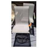 2 Swivel Patio Armchairs. Outside Backyard