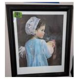 Emma Nancy Noel Young Amish Girl Holding A