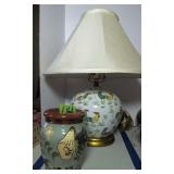 2005 Idris Pottery Rooster Decorated Base,