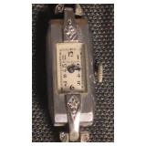 Art Deco Bulova Ladies Wrist Watch. Currently