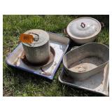 Agate Trays, Galvanized Chicken, Water, Chamber