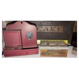 Antique Tin Matchaafe, Wildlife Match Box Cover,