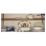Ironstone Covered Dishes, Turkey Platter, Delft