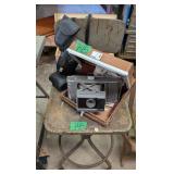 Industrial Metal Stool, Polaroid Folding Land