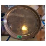 Copper Serving Tray 26' From Handle To Handle,