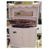 Child Size Step Back Cupboard, Stool, Filter