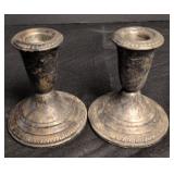 Crown Sterling Silver Weighted Candle Holders