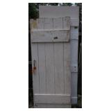 2 White Doors. 30x79. Outside Backyard