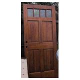 Wood Door 36x79'. Outside Backyard