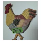 Resin Rooster Wall Clock
