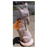 Howling Wolf Yard Ornament. Outside Backyard