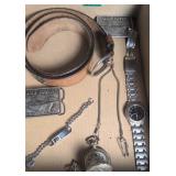 Men's American Eagle Leather Belt, Uss Iowa Bb 61
