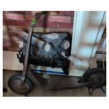 Art Deco Pressed Steel Scooter