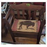 Lift Top Storage Bench Seat 27x14x33'
