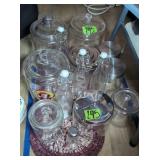 Glass Canisters, Bottles Etc. Big Mama Red Hot