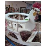 Rooster Form Childs Rocking Horse Chair