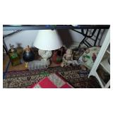 Rooster Decorated Canister, Figurines, Rooster