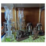Liberty Bell Bookends, Cast Iron Lion Door Stop,