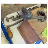 Table Top Mill, Universal Grinder. Inside Garage.