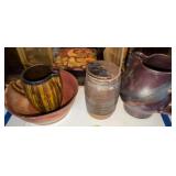 Artisan Crafted Pottery Pitcher Signed Austin,