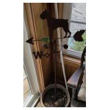 Boxer Dog Weather Vane. Directional Arrow 21'