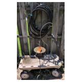 Gardening Wagon, Cast Iron Garden Lantern, Plant