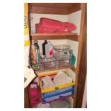 Hall Closet. Towels, Organizers, Folding Baskets,