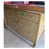 Rolling Work Table, Metal Organizer. 72x36x34'.