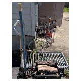 Rolling Cart. Outside, Tamper, Fireplace Insert.