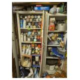 2 Metal Cabinets, Spray Paint, Black Milk Crate,
