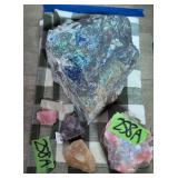 Rock Specimens. Rose Quartz, Amethyst Etc